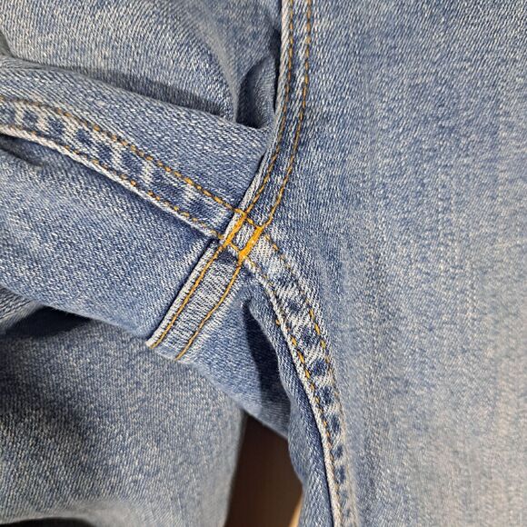 Free People Jeans Womens Size 27 Blue Light Wash Denim Skinny Stretch Jegging - Picture 5 of 16